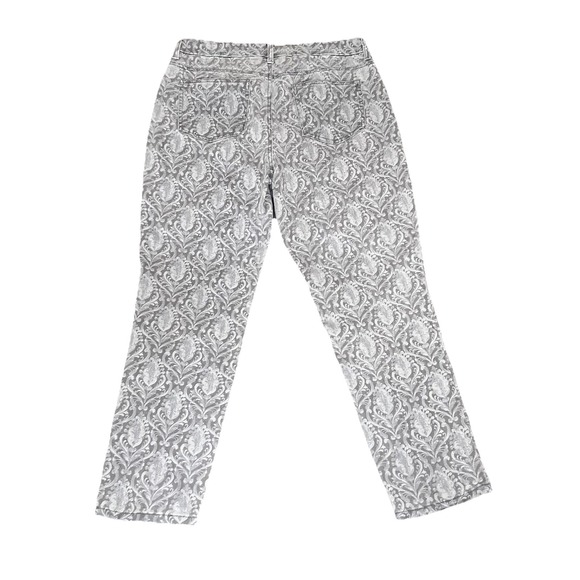 Chicos Girlfriend Slim Leg Ankle Jeans Womens 0.5 4 / 6 Perfect Stretch Pattern - Picture 3 of 14